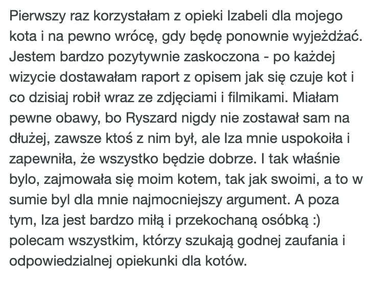 Pierwsza opieka nad kotem pod nieobecność opiekuna – pełen raport i zaufanie do PsychoKocio